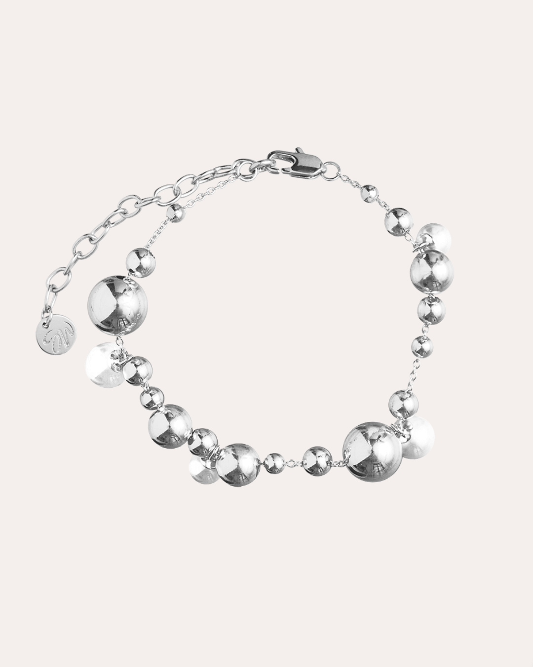 Bubbles Pearl - Silverarmband