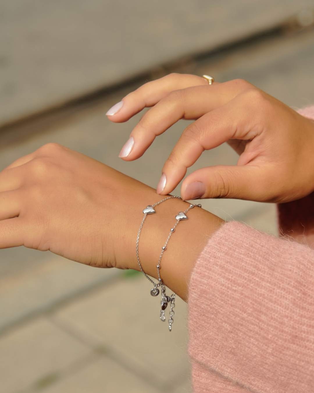 Love Actually - Silverarmband Mini