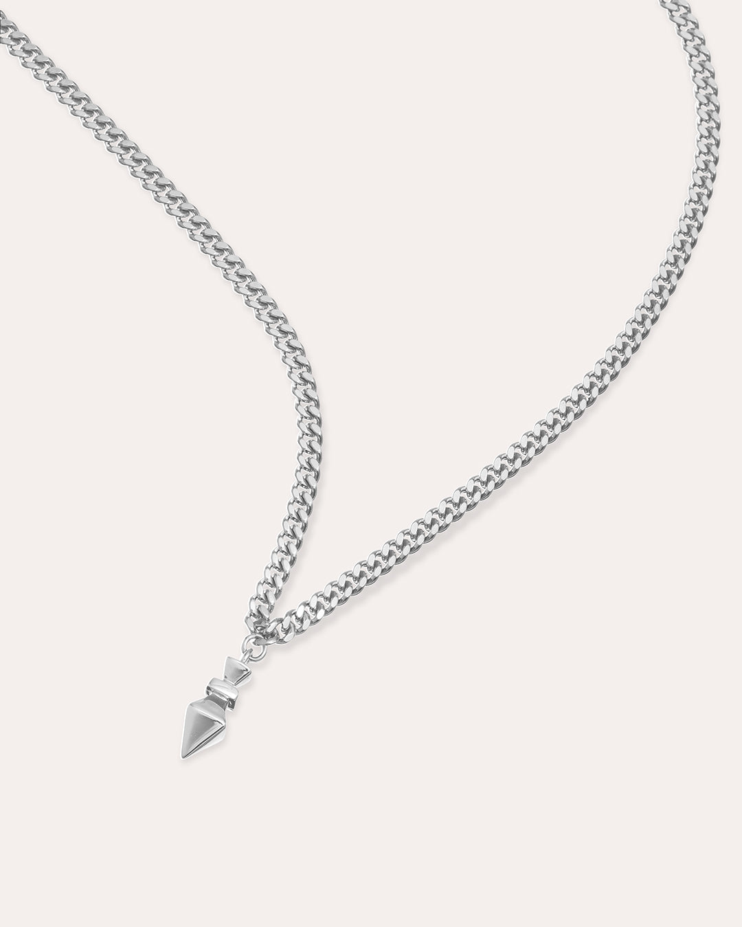Arrow Chunky silverhalsband By Sofia Wistam