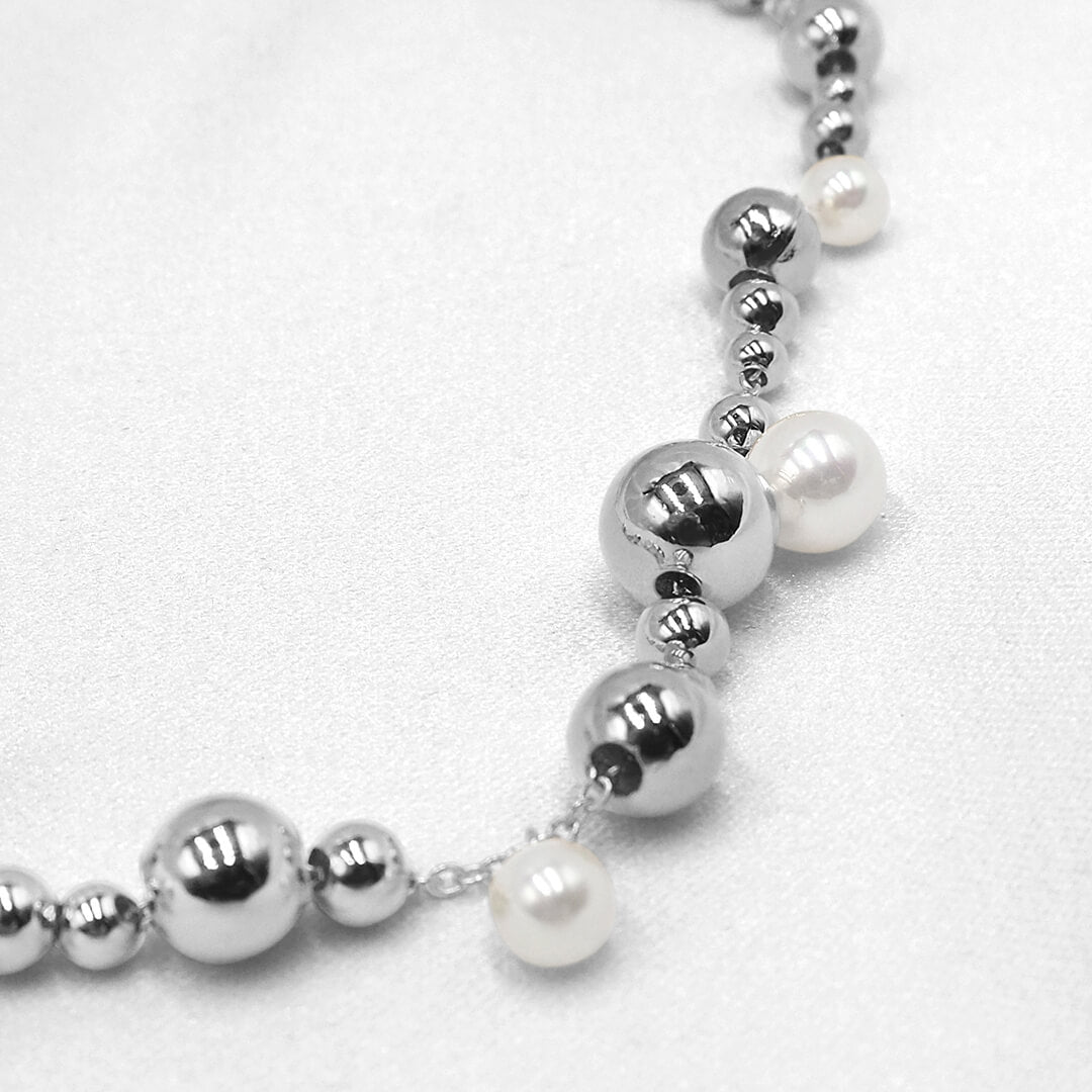 Bubbles Pearl - Silverhalsband