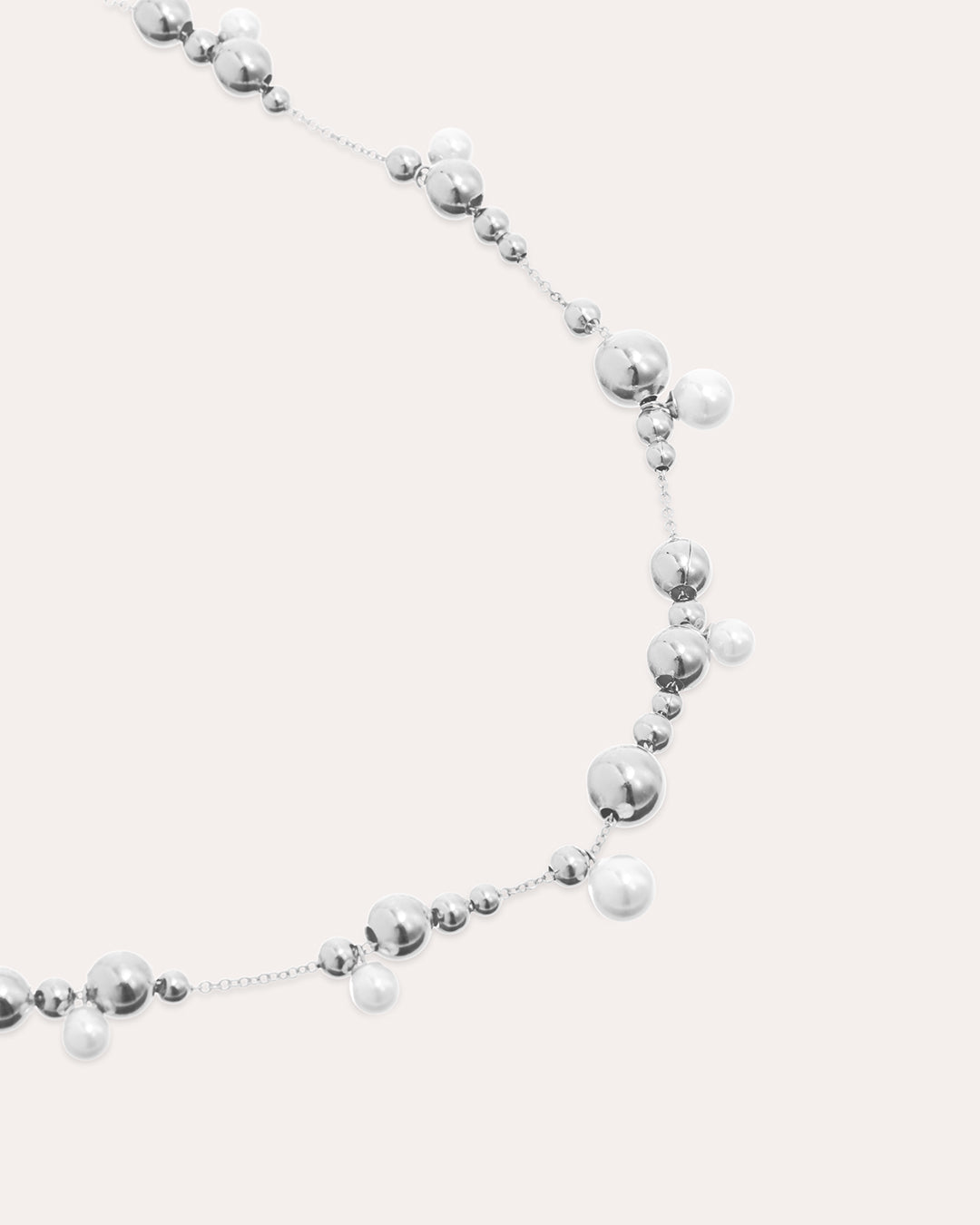 Bubbles Pearl Silverhalsband By Sofia Wistam