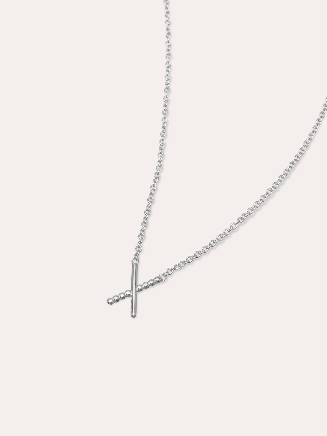 Criss Cross Silverhalsband By Sofia Wistam