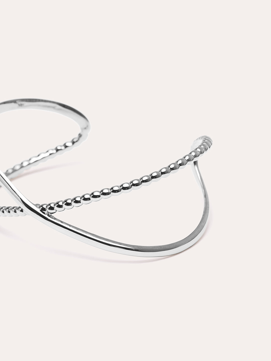Criss Cross Silverarmband By Sofia Wistam