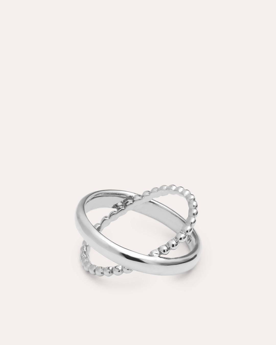 Criss Cross Silverring By Sofia Wistam