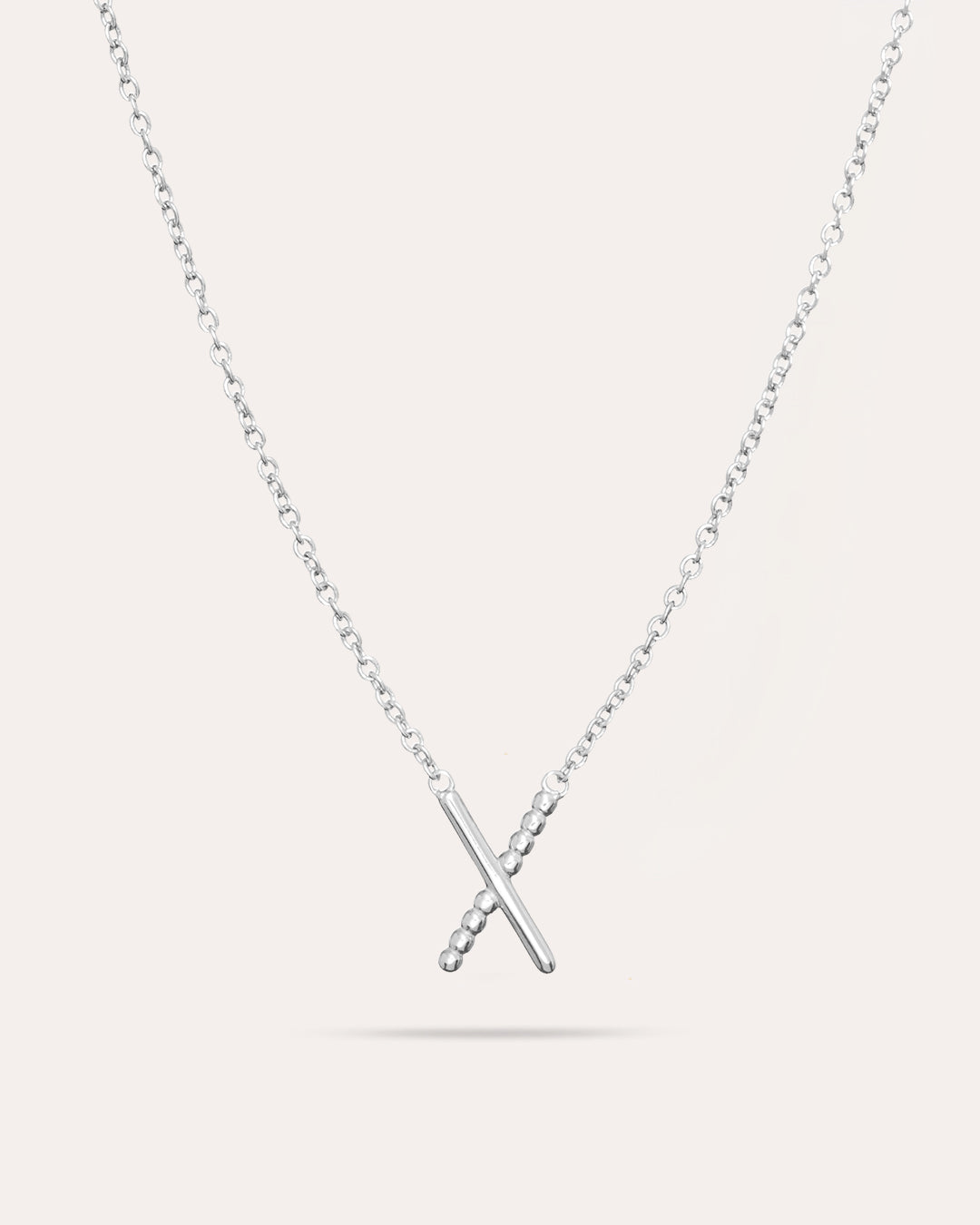 Criss Cross - Silverhalsband