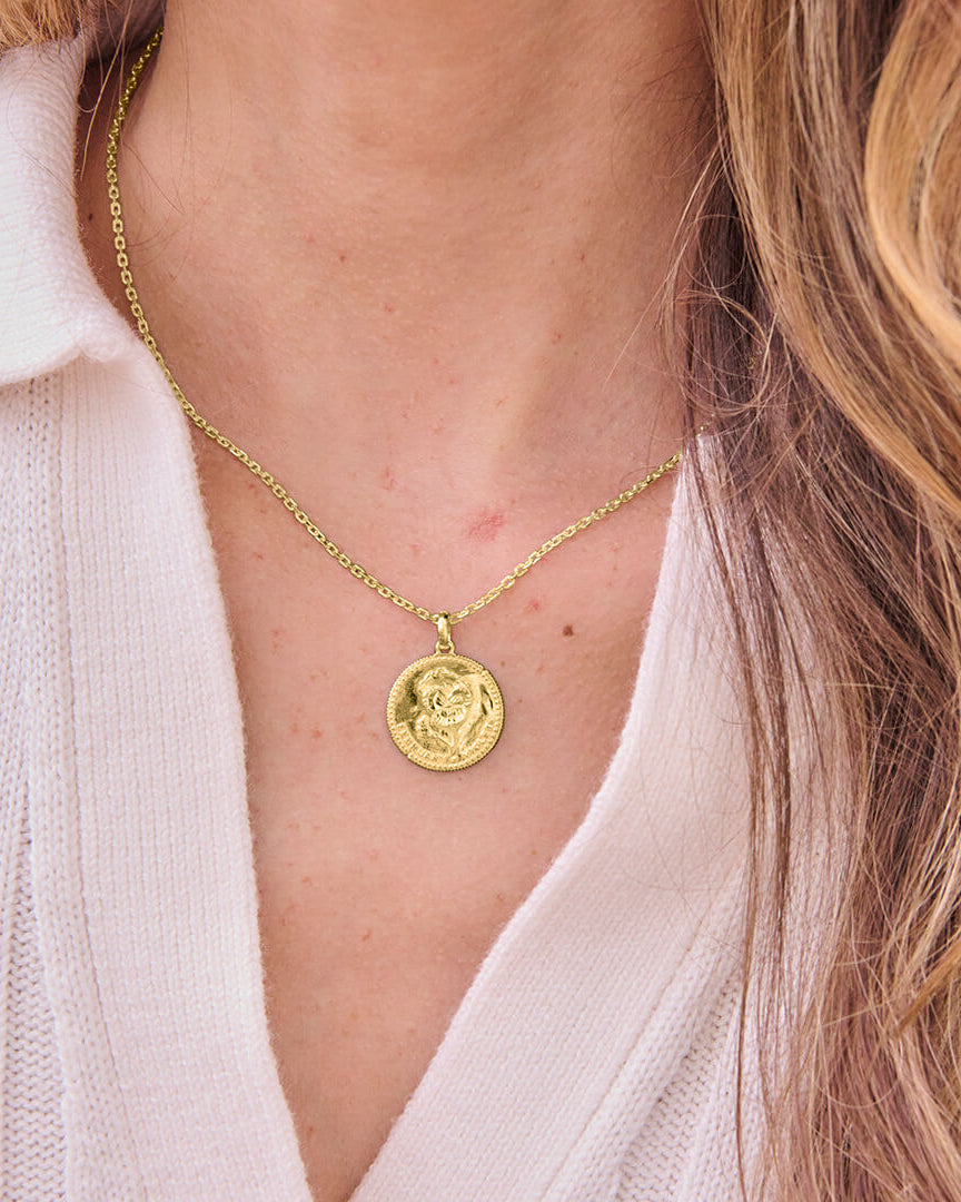 Månadsblomma Februari Guldhalsband By Sofia Wistam