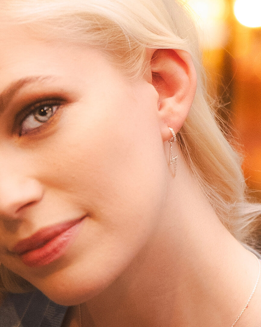 Glam Flash Of Life Silverörhänge By Sofia Wistam