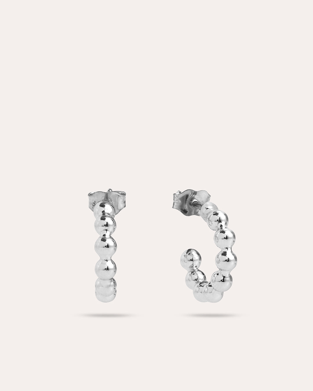 Flow Heavy Small Silverörhänge By Sofia Wistam