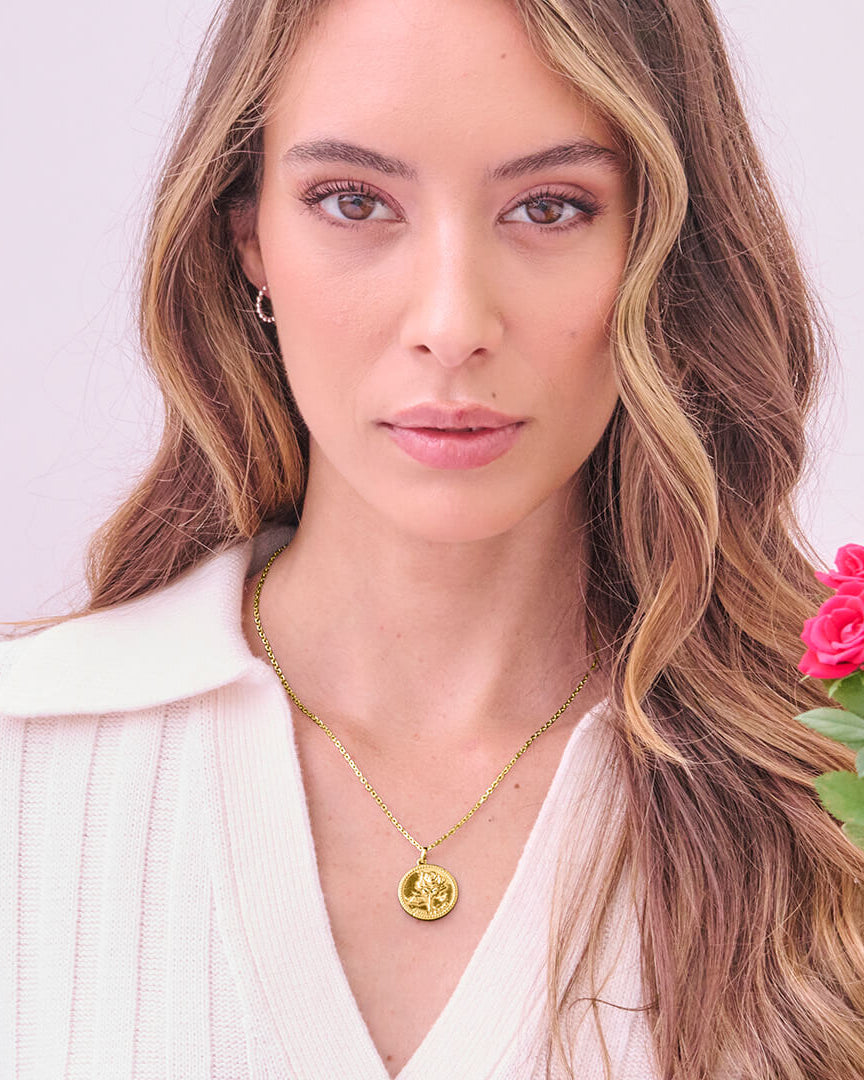 Månadsblomma Juni Guldhalsband By Sofia Wistam