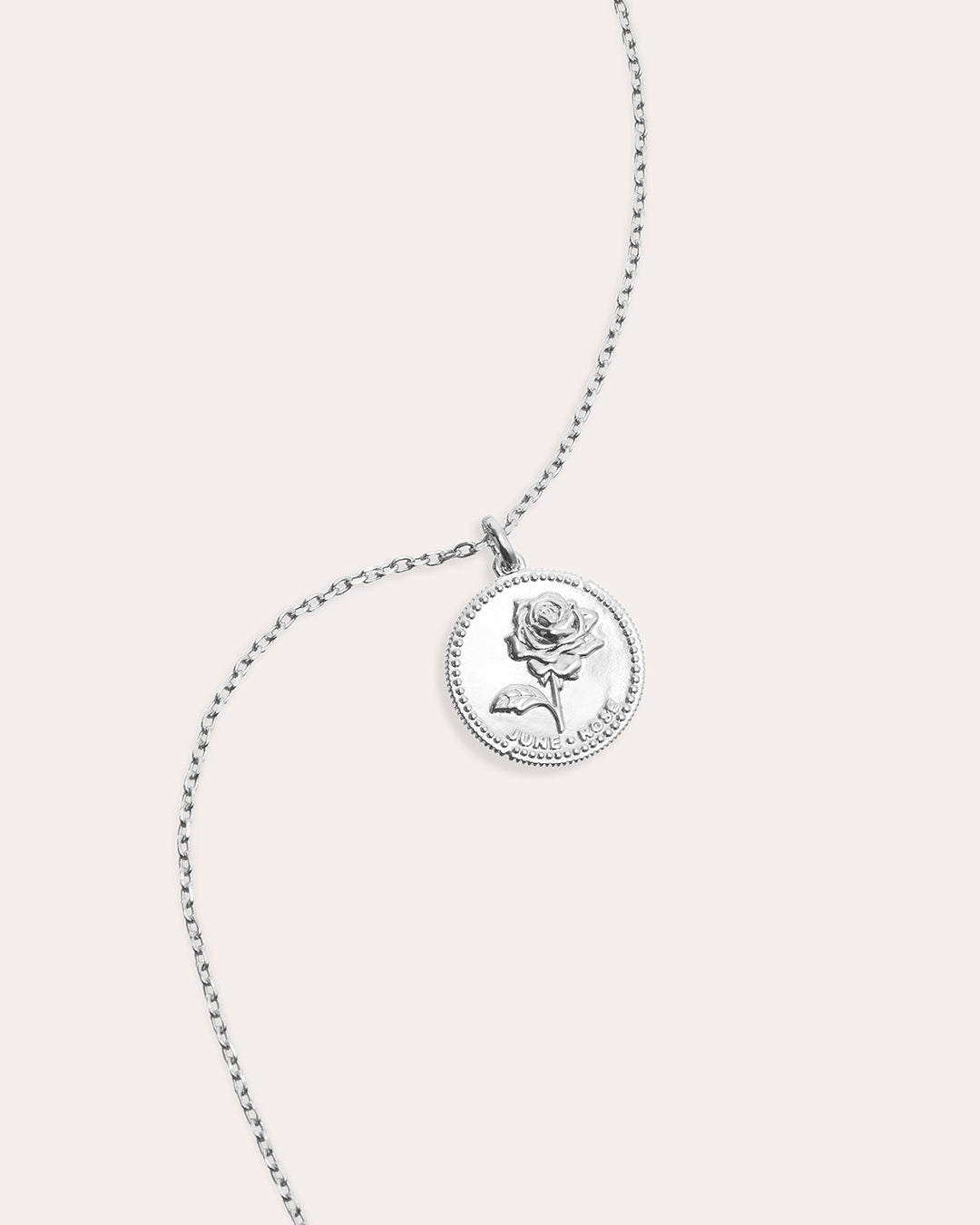 Månadsblomma Juni Silverhalsband By Sofia Wistam