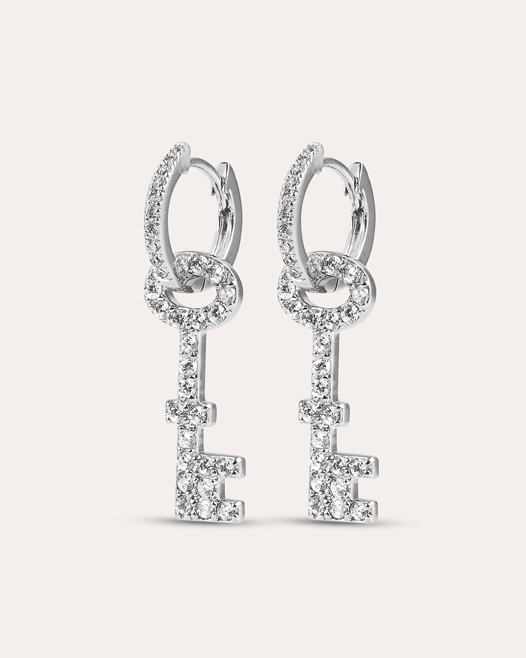 Glam key To Your Heart Silverörhängen By Sofia Wistam
