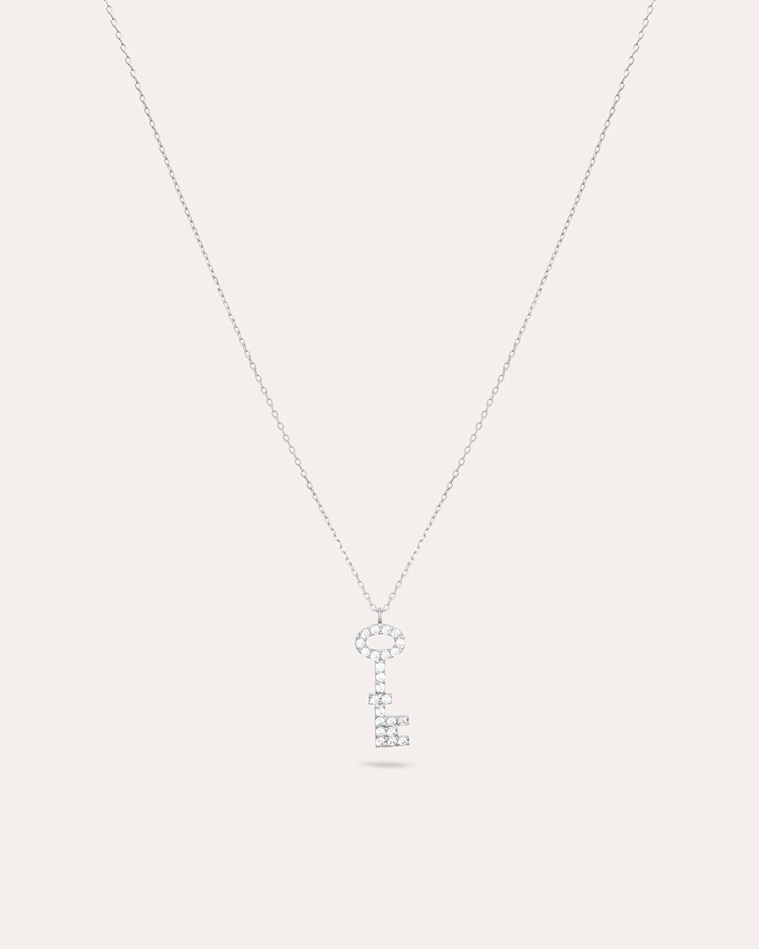Glam key To Your Heart Silverhalsband By Sofia Wistam