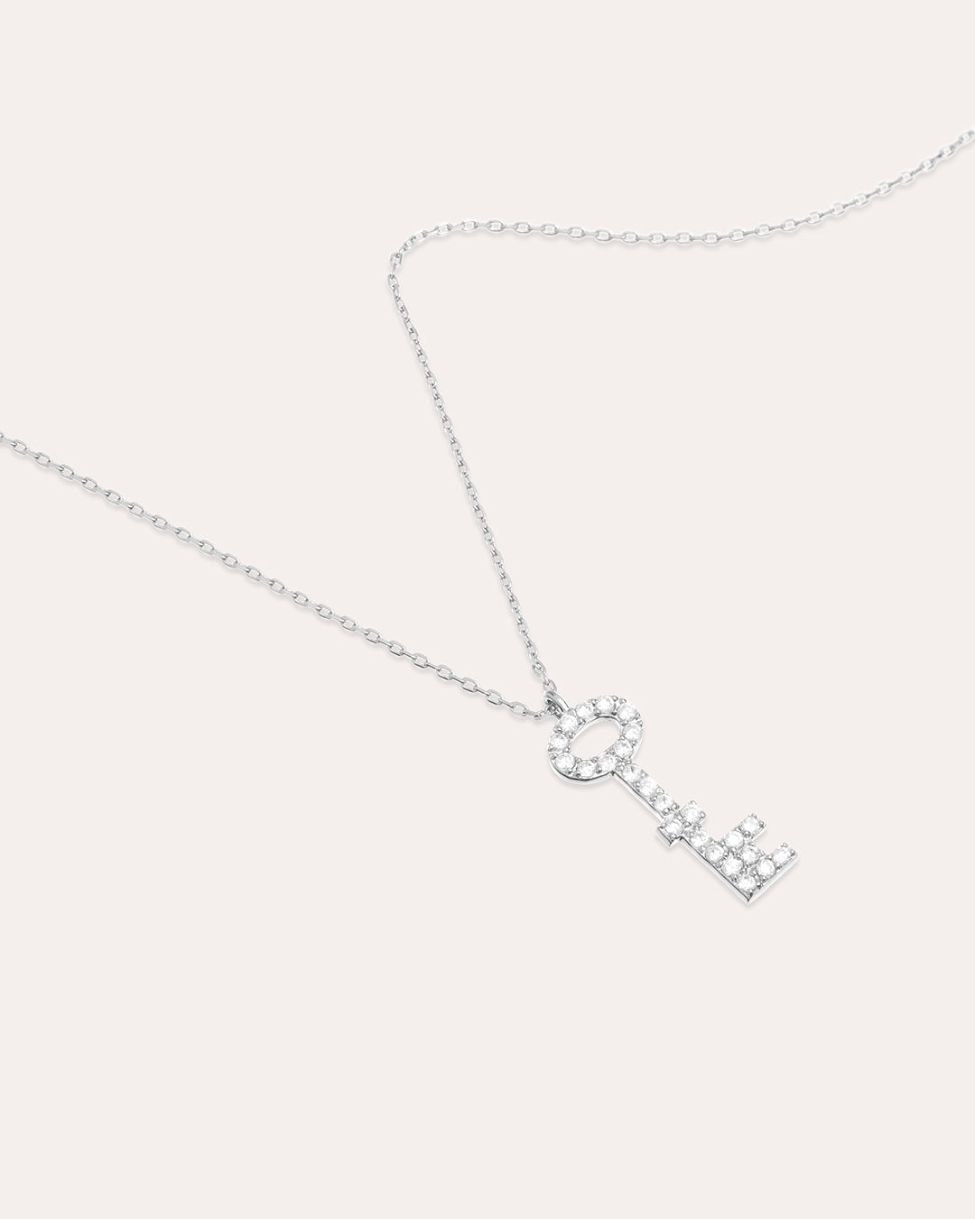 Glam key To Your Heart Silverhalsband By Sofia Wistam