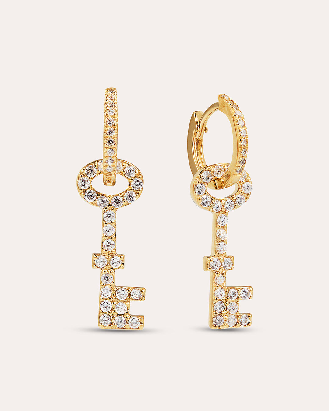 Glam key To Your Heart Guldörhängen By Sofia Wistam