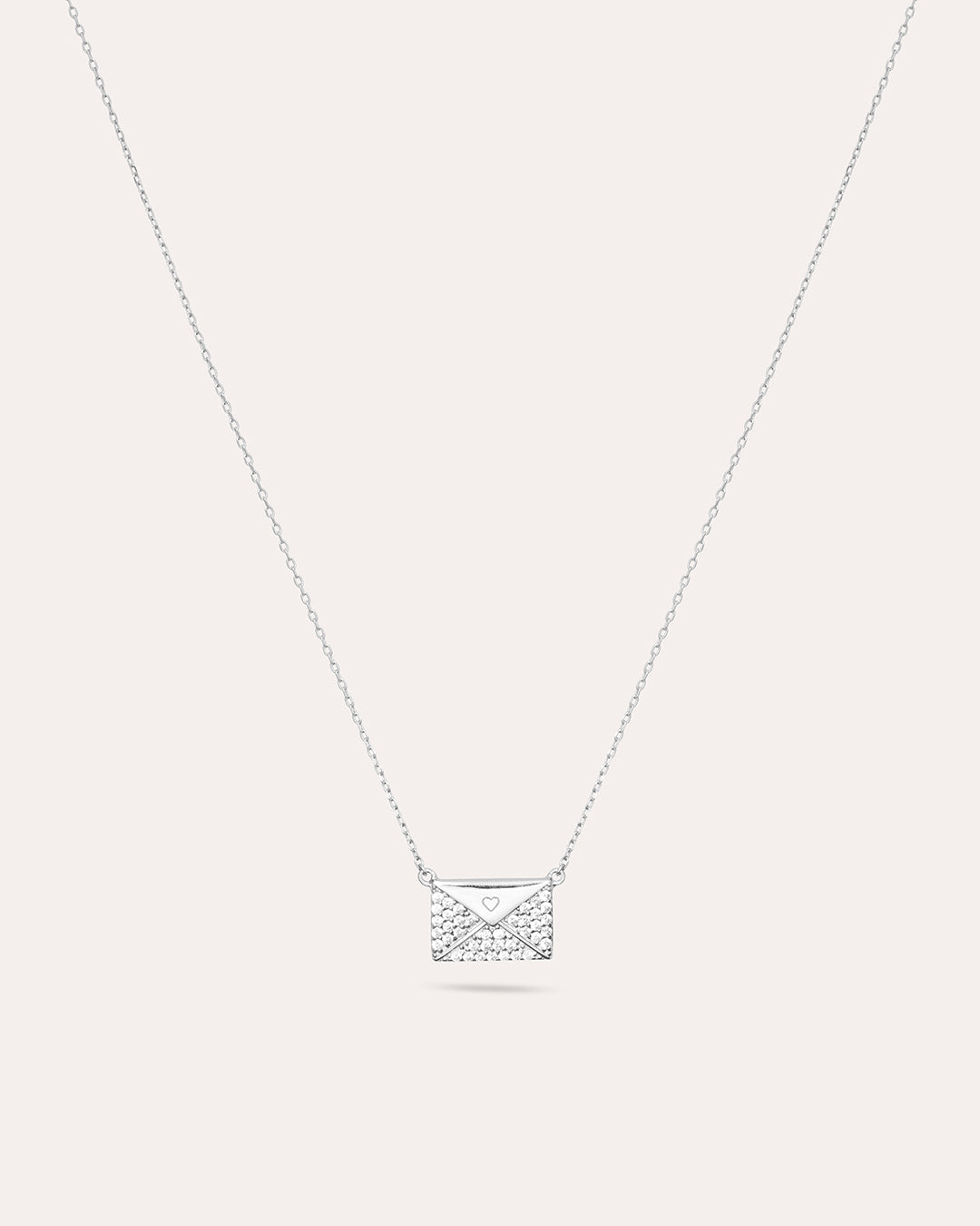 Glam Love Letter Silverhalsband By Sofia Wistam