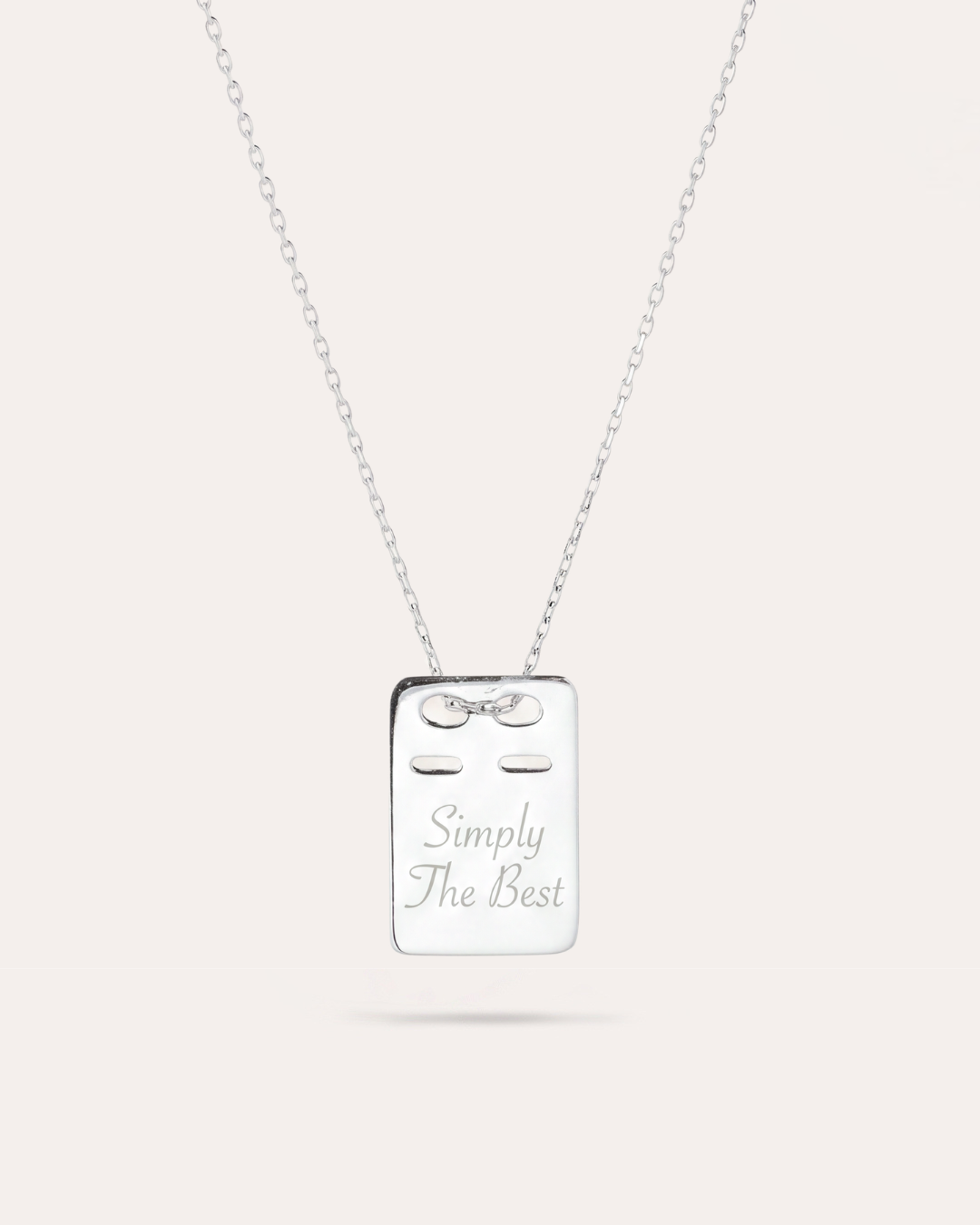 Me ID: Simply The Best - Silverhalsband
