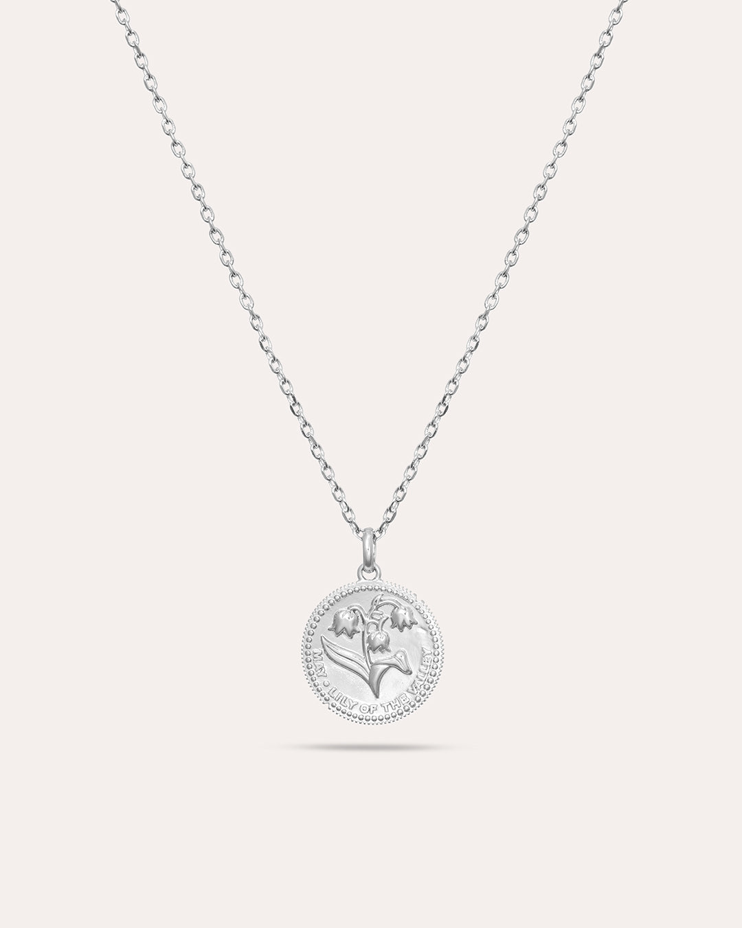 Månadsblomma Maj Silverhalsband By Sofia Wistam