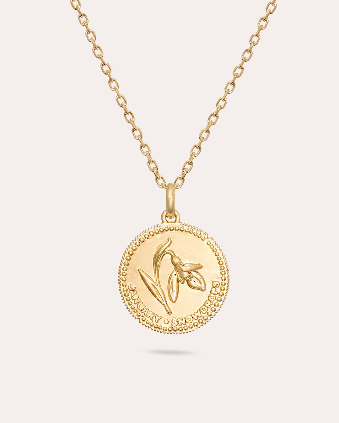 Månadsblomma Januari - Guldhalsband