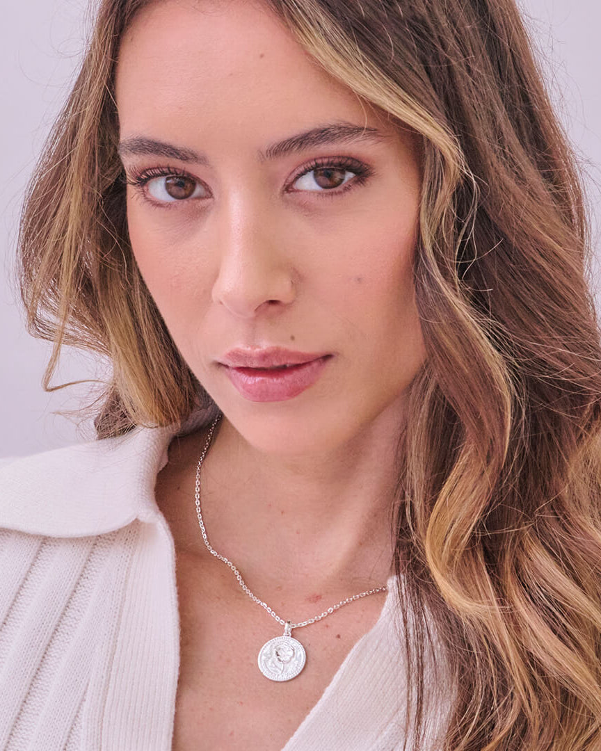 Månadsblomma Februari Silverhalsband By Sofia Wistam