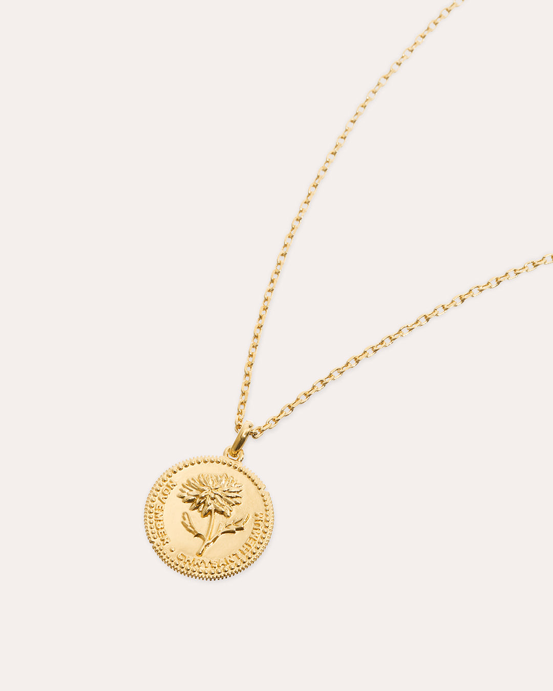 Flower of the Month November - Gold Necklace