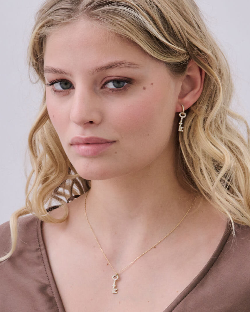 Glam key To Your Heart Guldhalsband By Sofia Wistam