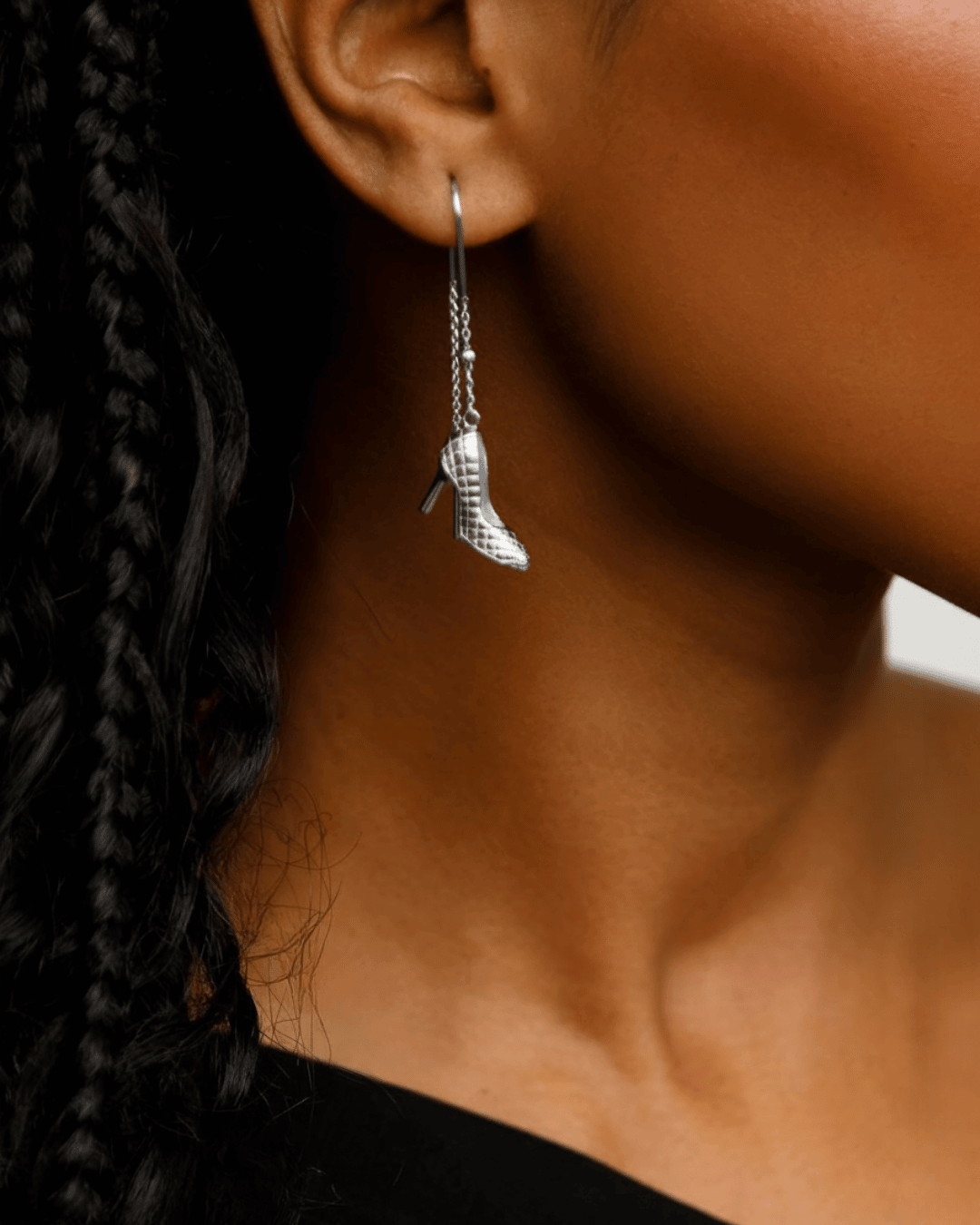 Shoe la la Posh - Silverörhängen