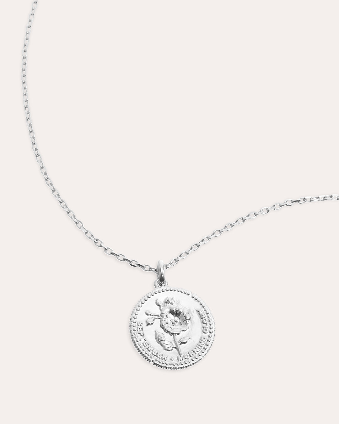 Månadsblomma September Silverhalsband By Sofia Wistam