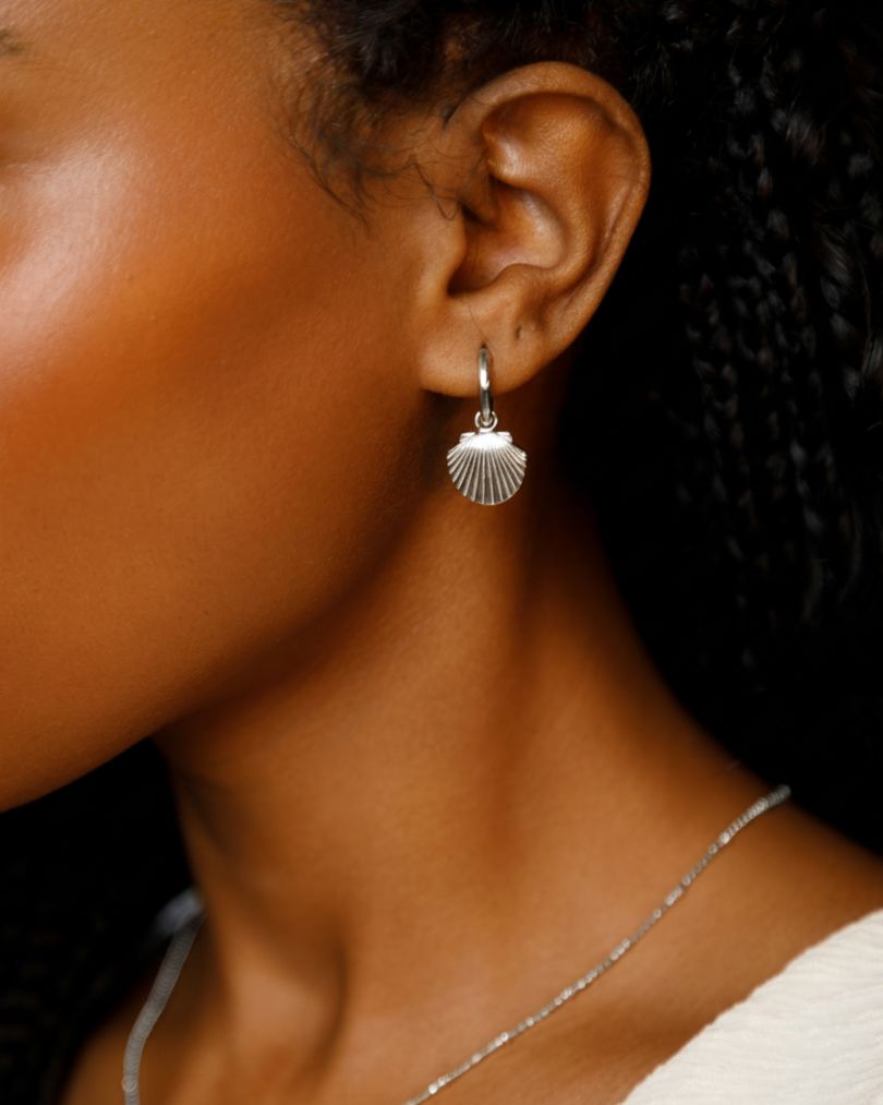 Ocean Muse Shell - Silverörhängen