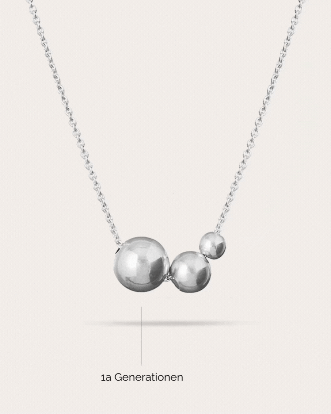 Family - Silverhalsband (med 3 gen.)