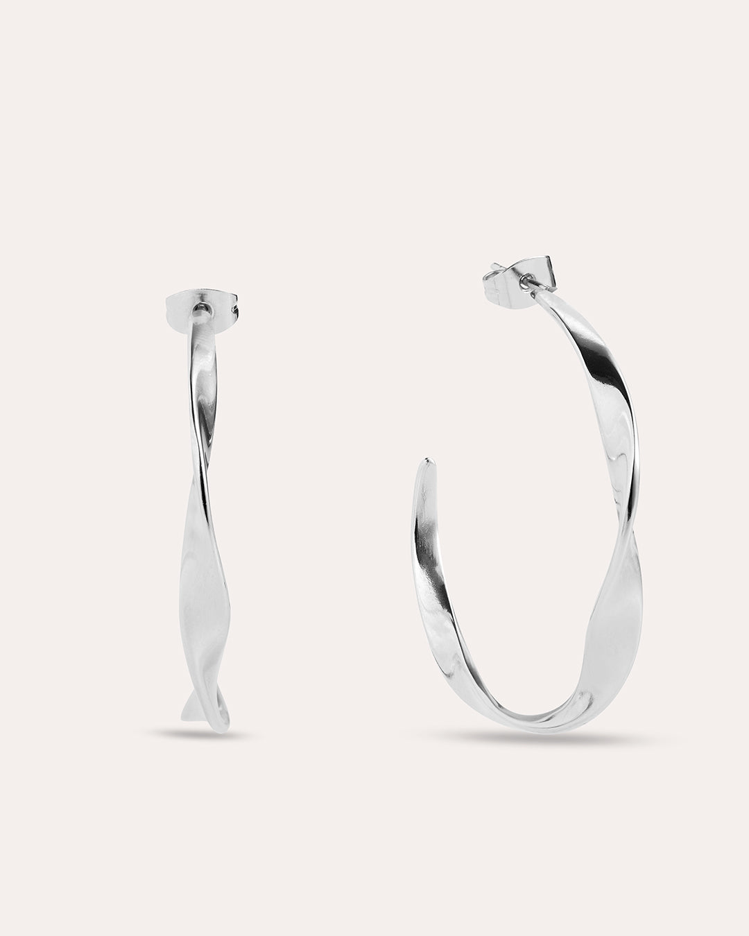 Twirl Large Silverörhöngen By Sofia Wistam