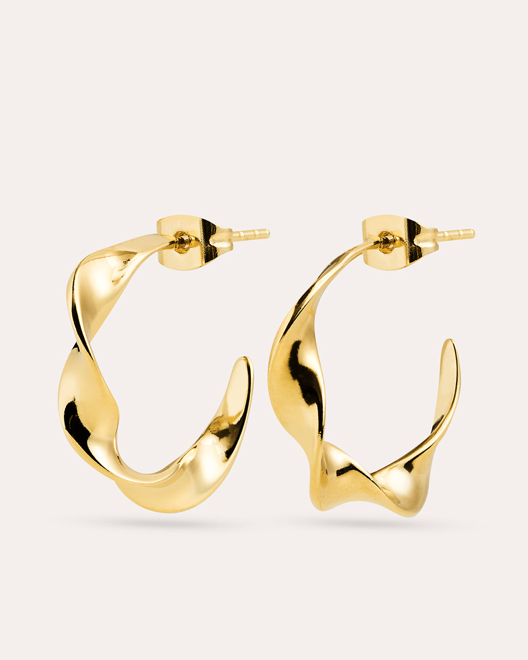 Twirl Small Guldörhängen By Sofia Wistam