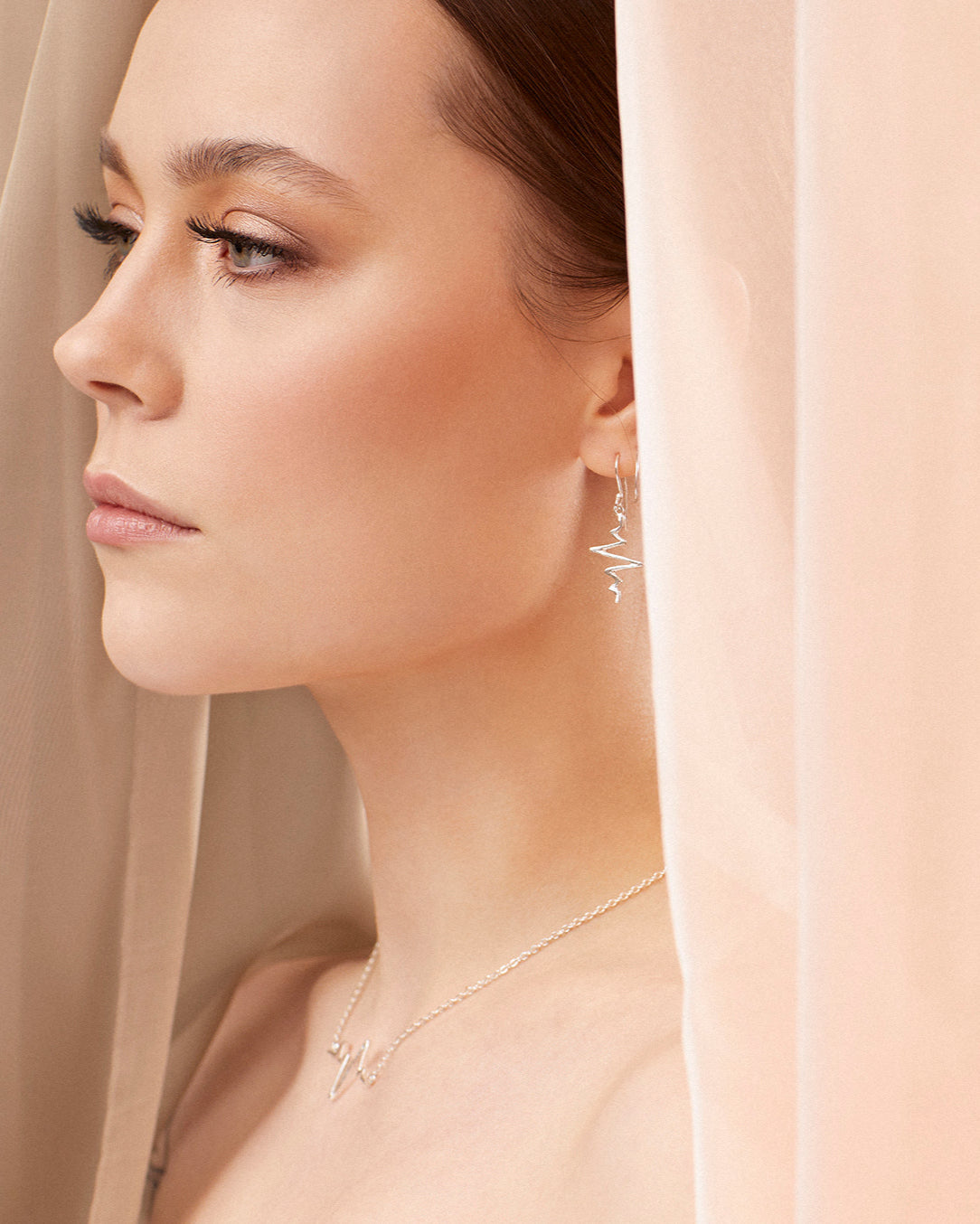 Heartbeat Silverhalsband By Sofia Wistam