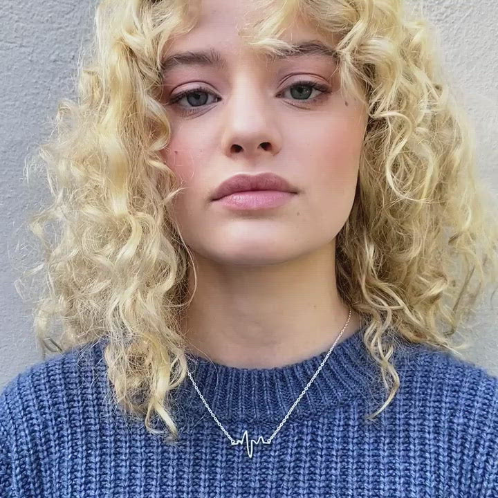 Heartbeat Silverhalsband By Sofia Wistam