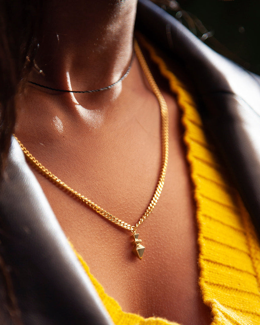 Arrow Chunky Guldhalsband By Sofia Wistam