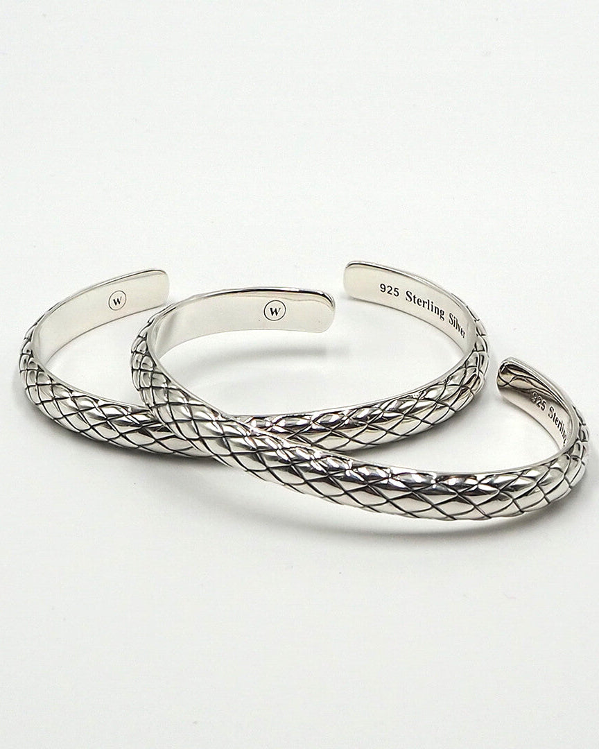 The Cobra Cuff - Silverarmband By Sofia Wistam