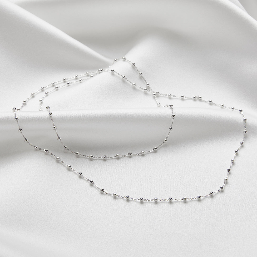 Flow Silverhalsband By Sofia Wistam