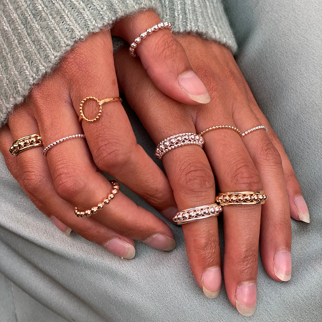 Flow Heavy Guldring By Sofia Wistam