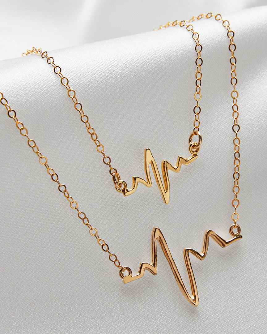 Heartbeat Mini Guldhalsband By Sofia Wistam