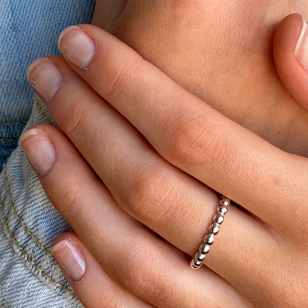 Flow Heavy Silverring By Sofia Wistam