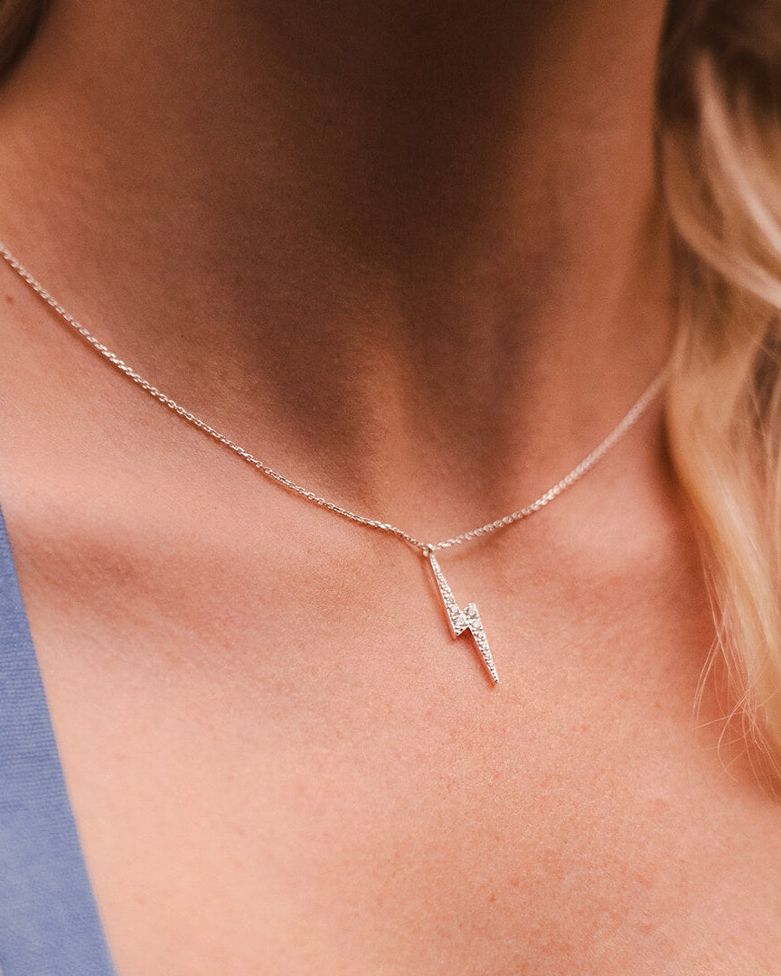 Glam: Flash of Light - Silverhalsband