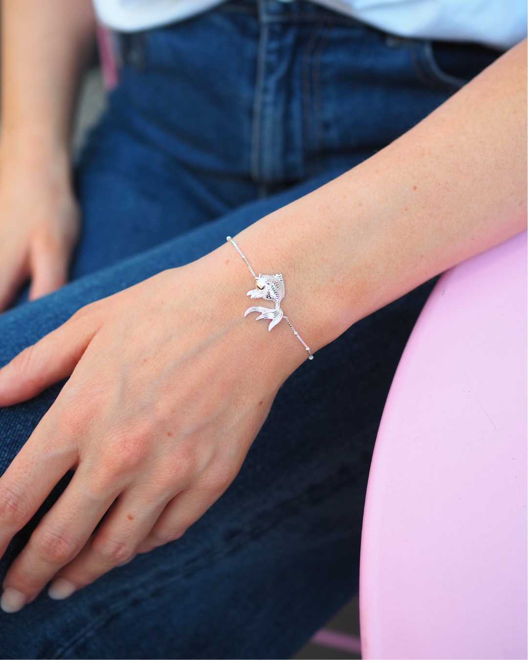 Ocean Muse Goldfish - Silverarmband
