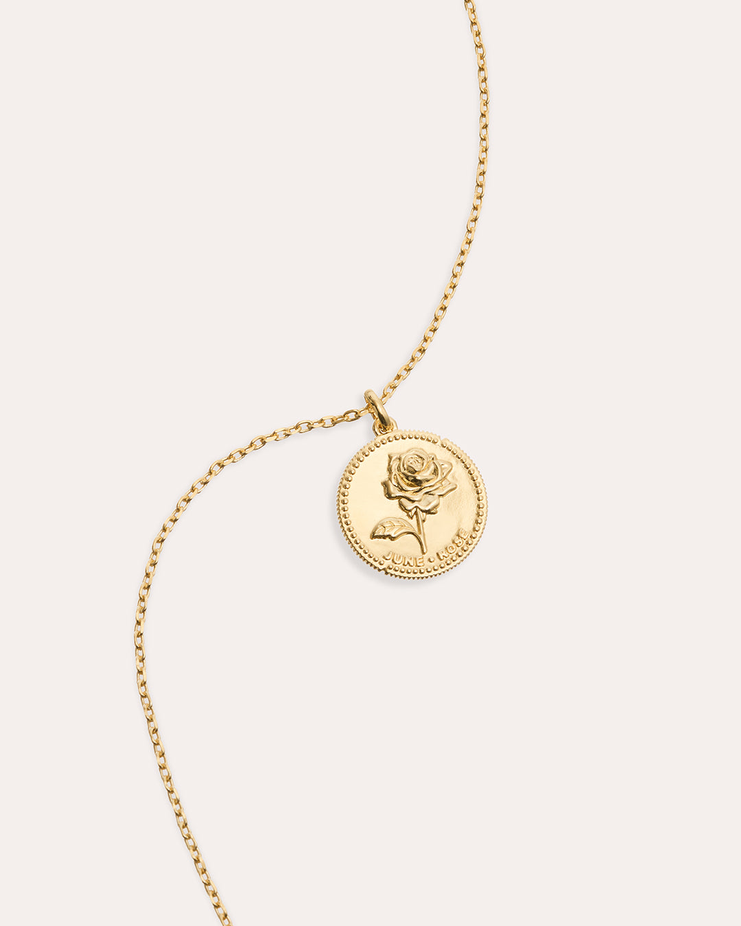 Flower of the Month June - Gold Necklace