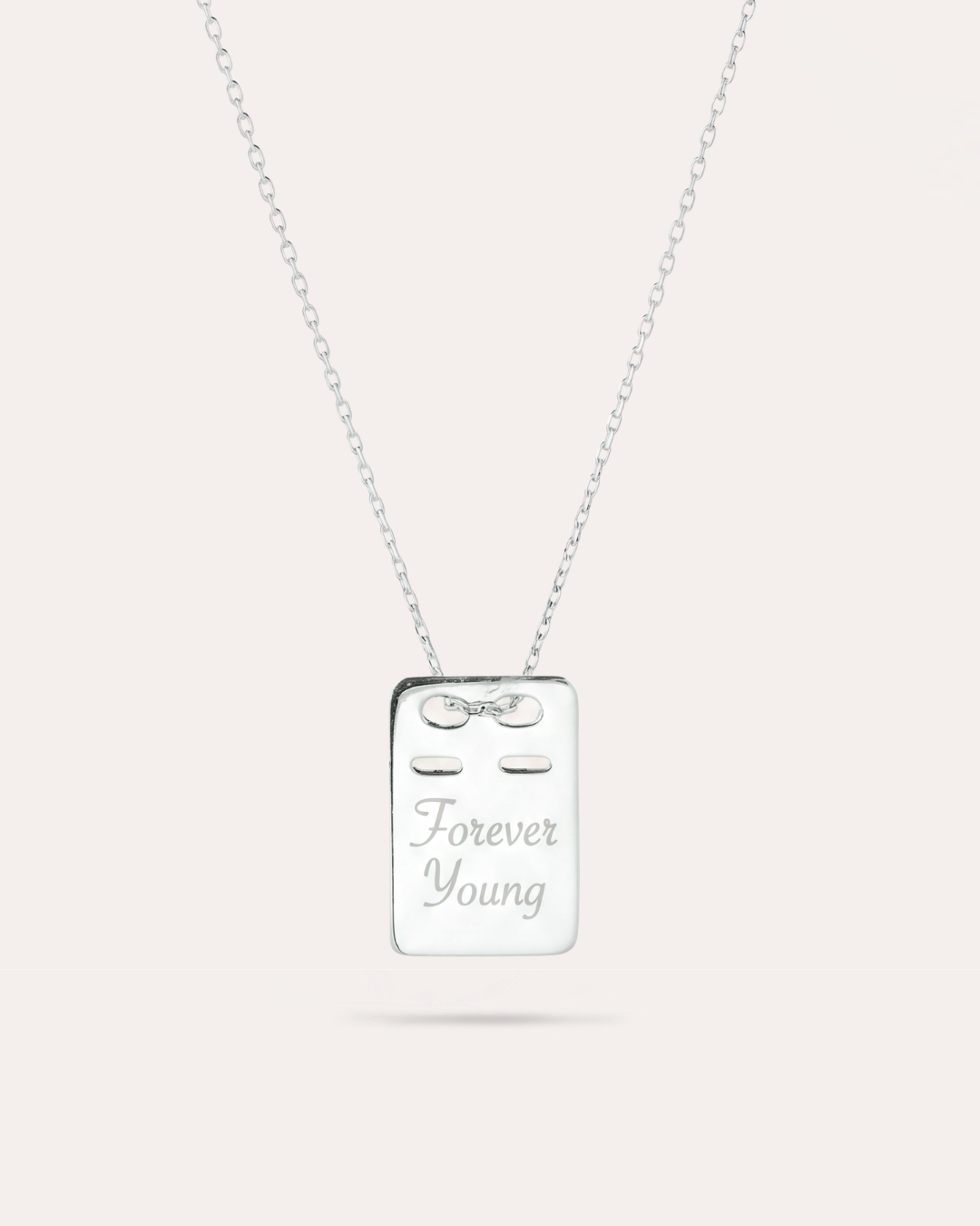 Me ID: Forever Young - Silverhalsband