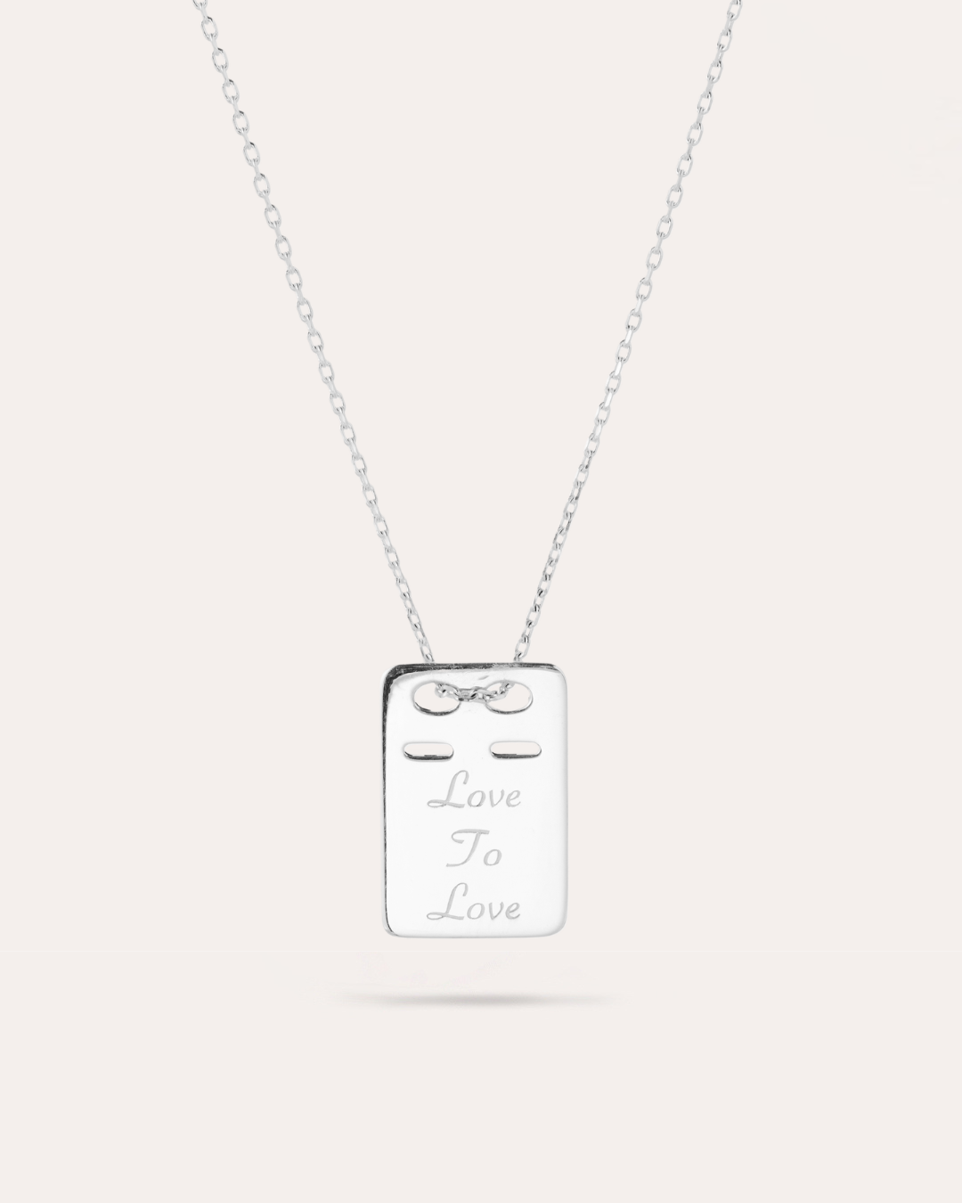 Me ID: Love To Love - Silverhalsband