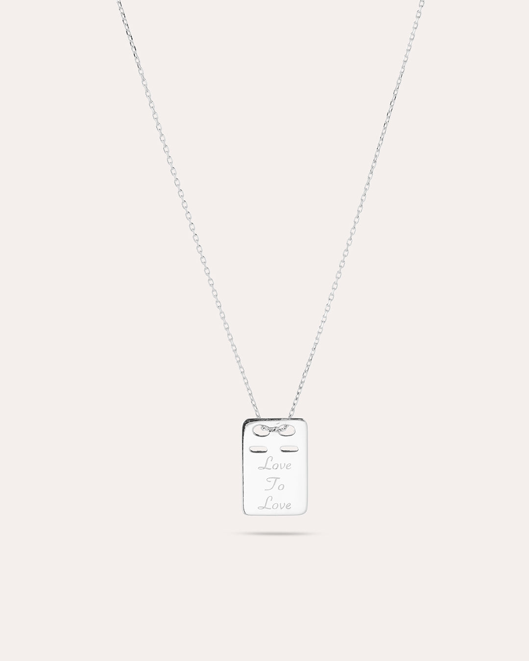Me ID: Love To Love - Silverhalsband