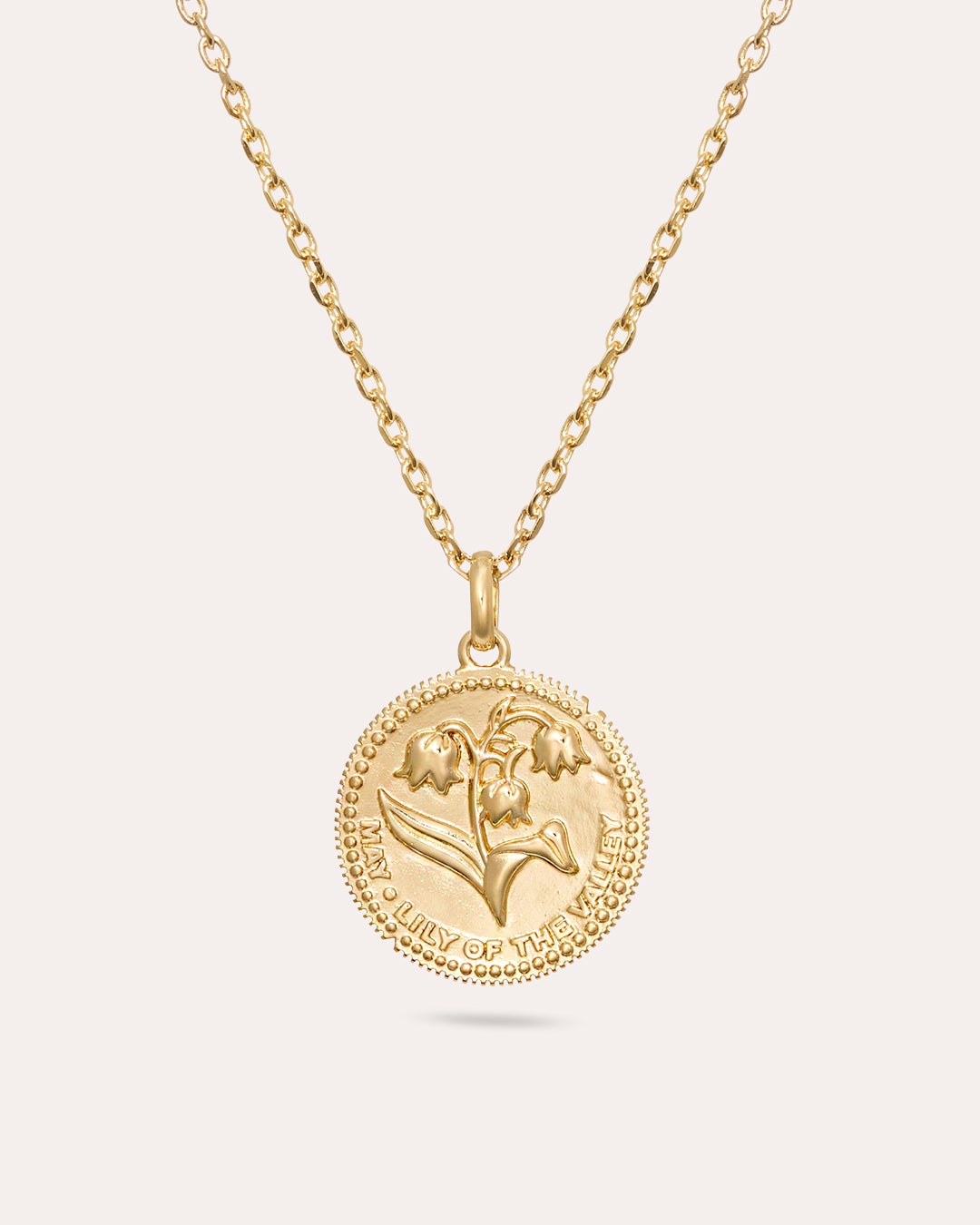 Månadsblomma Maj - Guldhalsband