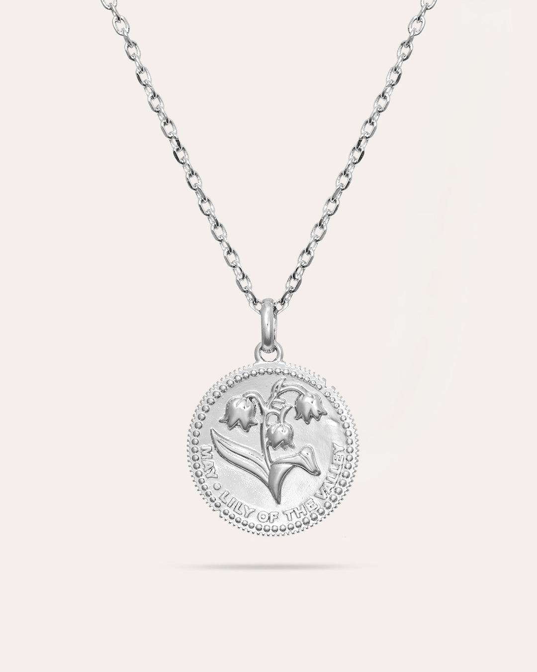 Månadsblomma Maj - Silverhalsband