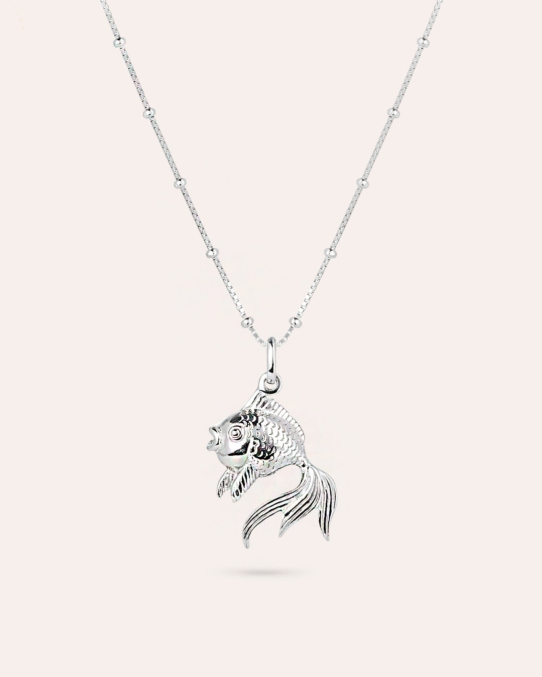 Ocean Muse Goldfish - Silverhalsband