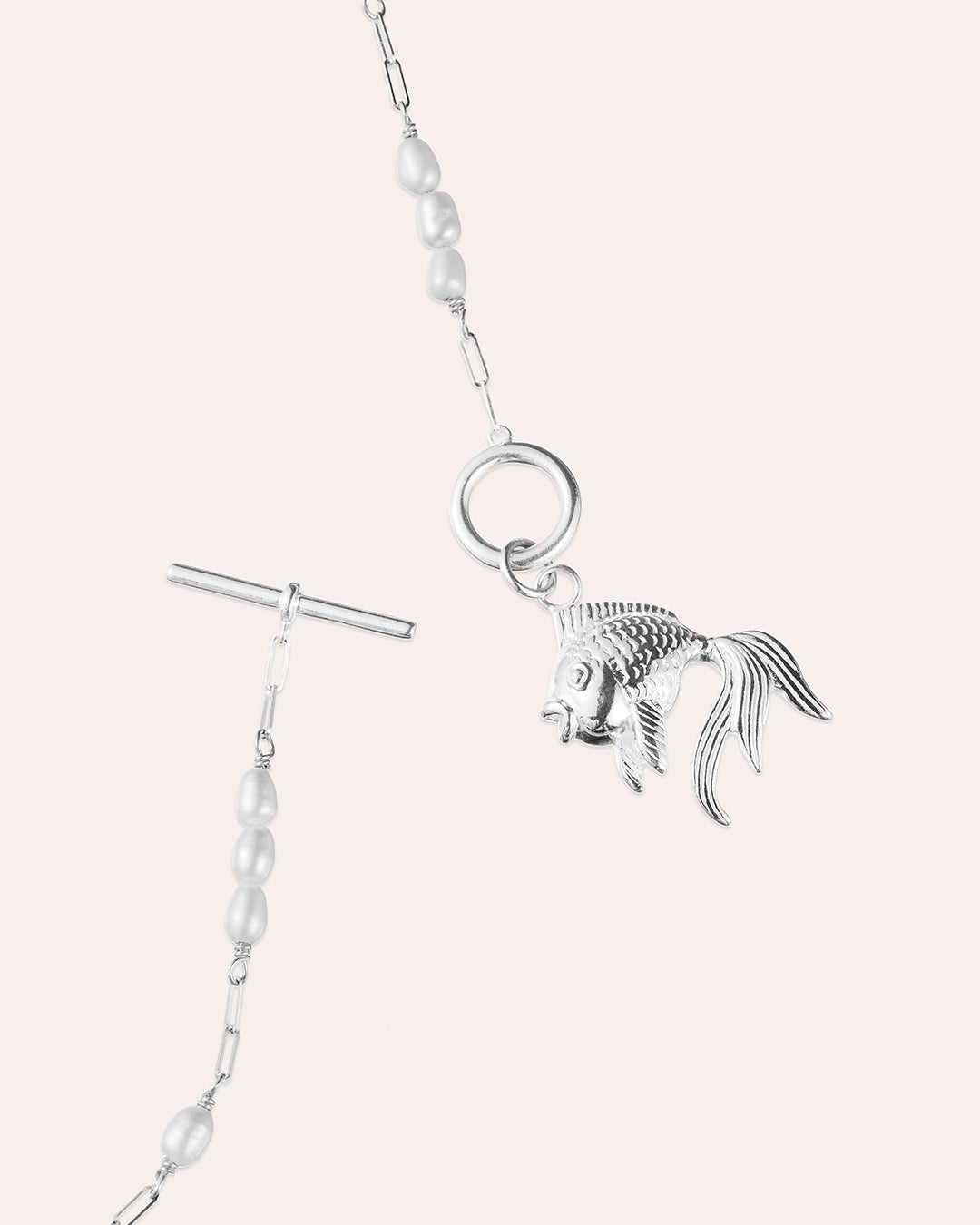 Ocean Muse Goldfish Pearl - Silverhalsband