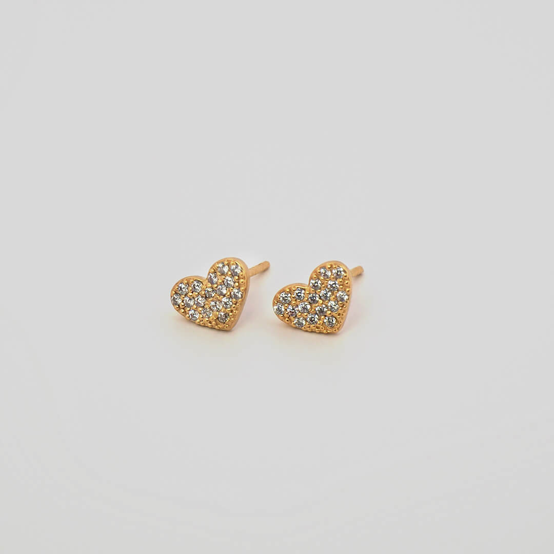 Glam: Sparkle of Love - Gold Earrings